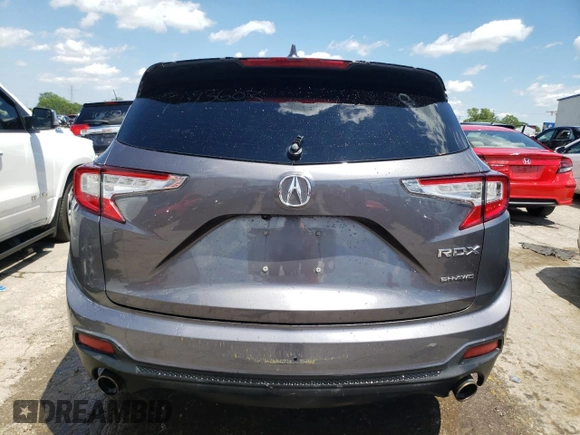 2021 Acura RDX with VIN 5J8TC2H38ML002535, listed as a Copart auction lot 60232244 with 92,692 mi miles and Clean title. Bid and sale history available at DreamBid. Image 6.