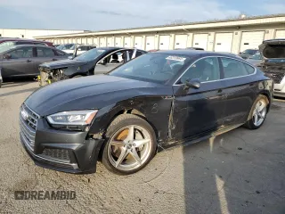 2018 Audi A5 Sportback Premium Plus with VIN WAUENCF59JA052750, listed as a Copart auction lot 46313864 with 70,286 mi miles. Bid and sale history available at carsss.com. Image 1.