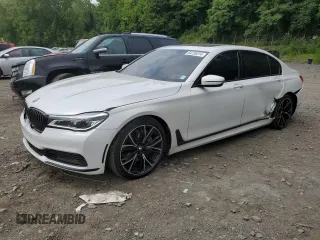 2018 BMW 7 Series 750i xDrive with VIN WBA7F2C56JB238650, listed as a Copart auction lot 64738314 with 96,889 mi miles and Salvage Title. Bid and sale history available at carsss.com. Image 1.
