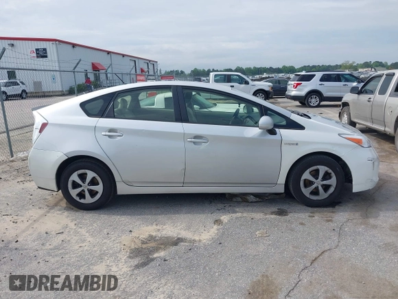 2013 Toyota Prius One with VIN JTDKN3DU5D0352800, listed as a IAAI auction lot 42102084 with 341,876 mi miles. Bid and sale history available at carsss.com. Image 13.
