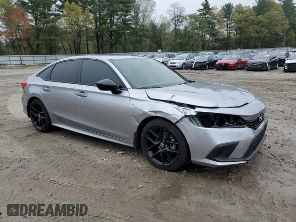 2024 Honda Civic Sport with VIN 2HGFE2F50RH500809, listed as a Copart auction lot 55809535 with 1,258 mi miles and Salvage Title. Bid and sale history available at DreamBid. Image 4.