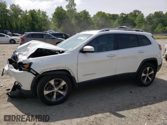 2019 Jeep Cherokee Limited z VIN 1C4PJMDX4KD124441, wystawiony jako Copart lot #56511105 z przebiegiem 73 491 mil mil oraz Szkoda całkowita • Salvage title. Historia ofert i sprzedaży dostępna na DreamBid. Obrazek 1.