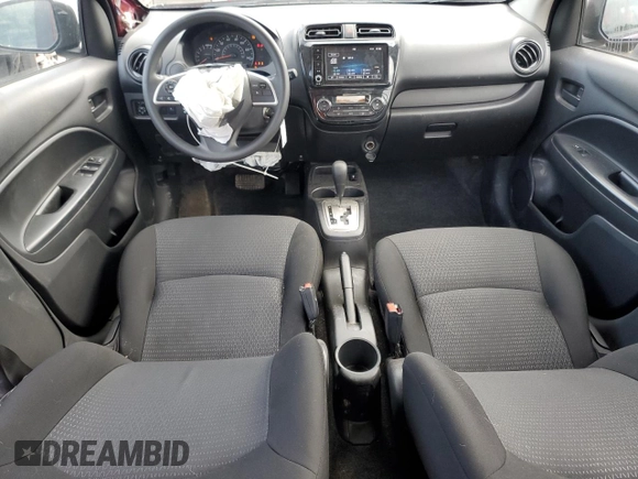2024 Mitsubishi Mirage ES with VIN ML32FUFJXRHF11136, listed as a Copart auction lot 62685655 with 11,207 mi miles and Salvage title. Bid and sale history available at DreamBid. Image 8.