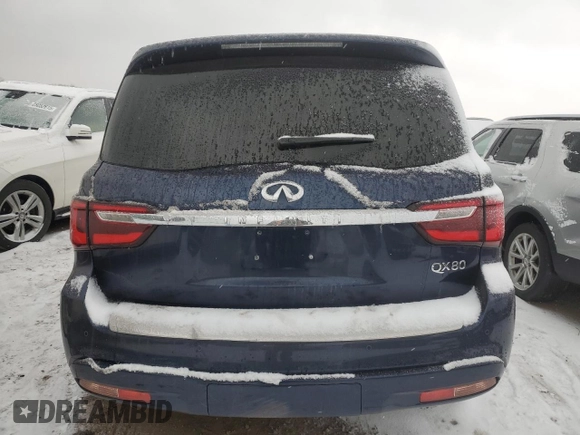 2018 Infiniti QX80 with VIN JN8AZ2NE5J9191376, listed as a Copart auction lot 88046885 with 79,076 mi miles and Salvage title. Bid and sale history available at DreamBid. Image 6.