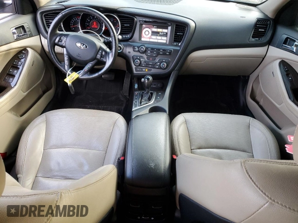 2013 Kia Optima EX with VIN 5XXGN4A74DG140978, listed as a Copart auction lot 47573885 with 93,764 mi miles and Salvage Title. Bid and sale history available at carsss.com. Image 8.