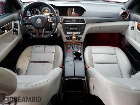 2012 Mercedes-Benz C 350 Sport with VIN WDDGF5HB9CA654824, listed as a Copart auction lot 80903644 with 177,531 mi miles and Salvage Title. Bid and sale history available at DreamBid. Image 8.