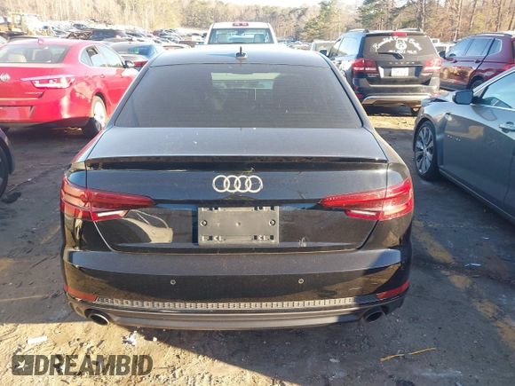 2018 Audi A4 Premium Plus with VIN WAUENAF49JA052761, listed as a IAAI auction lot 41697472 with 115,472 mi miles. Bid and sale history available at carsss.com. Image 16.