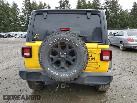 2021 Jeep Wrangler Unlimited Willys с VIN 1C4HJXDG5MW577822, выставлен на аукционе Copart как лот 48394495 с пробегом 72 557 миль миль и Списание • Salvage title. История ставок и продаж доступна на DreamBid. Изображение 6.