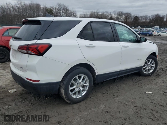 2024 Chevrolet Equinox LS with VIN 3GNAX5EG1RL294356, listed as a Copart auction lot 48127605 with 11,164 mi miles and Salvage Title. Bid and sale history available at carsss.com. Image 3.