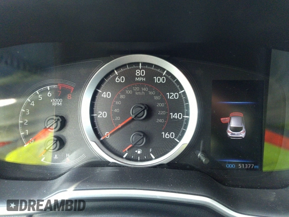 2022 Toyota Corolla SE with VIN JTND4MBE4N3150989, listed as a IAAI auction lot 40565981 with 51,377 mi miles and . Bid and sale history available at DreamBid. Image 7.