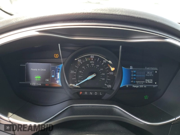 2017 Ford Fusion Hybrid SE with VIN 3FA6P0LUXHR196115, listed as a Copart auction lot 61049125 with 137,613 mi miles and Salvage title. Bid and sale history available at DreamBid. Image 9.