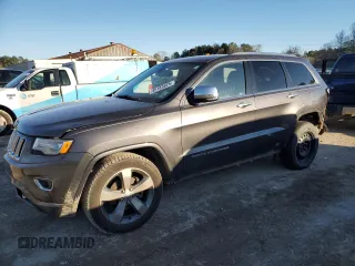 2014 Jeep Grand Cherokee Overland with VIN 1C4RJECG7EC522043, listed as a Copart auction lot 45183825 with 211,036 mi miles and Salvage Title. Bid and sale history available at carsss.com. Image 1.