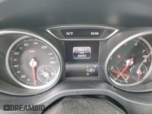 2018 Mercedes-Benz CLA 250 with VIN WDDSJ4GB1JN638742, listed as a Copart auction lot 56659905 with 85,892 mi miles and Salvage title. Bid and sale history available at DreamBid. Image 9.