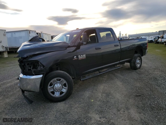 2018 Ram 2500 Tradesman with VIN 3C6UR5HL7JG284587, listed as a Copart auction lot 46193935 with 155,226 mi miles and Salvage Title. Bid and sale history available at carsss.com. Image 1.