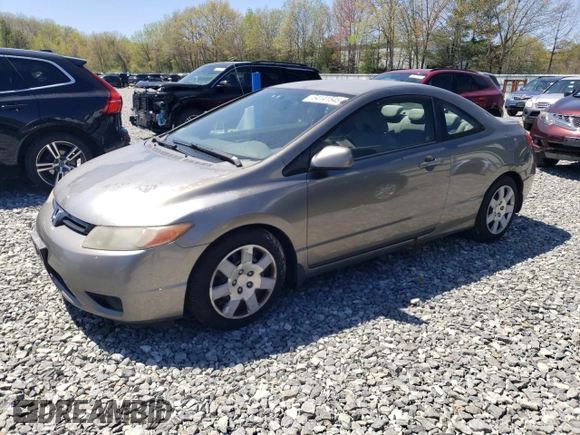 2006 Honda Civic Cpe LX with VIN 2HGFG12606H528429, listed as a Copart auction lot 54141545 with 150,503 mi miles and Clean Title. Bid and sale history available at carsss.com. Image 1.