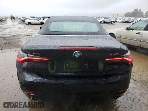 2025 BMW 4 Series 430i xDrive with VIN WBA53DB04SCT08191, listed as a Copart auction lot 86402714 with 8,693 mi miles and Clean Title. Bid and sale history available at DreamBid. Image 6.