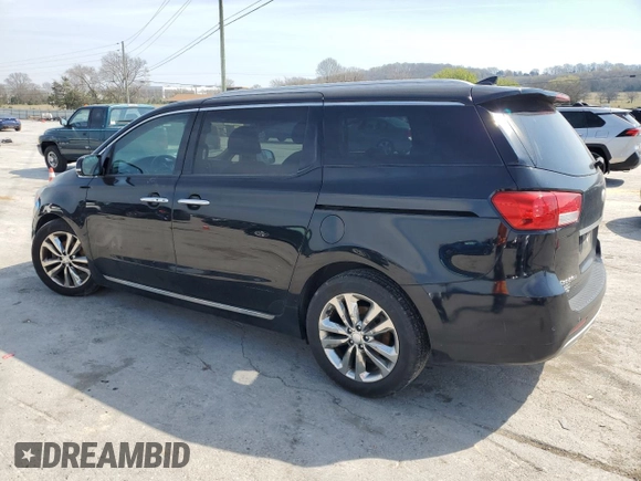 2017 Kia Sedona SX-L with VIN KNDME5C17H6334376, listed as a Copart auction lot 50873095 with 152,544 mi miles and Salvage Title. Bid and sale history available at carsss.com. Image 2.