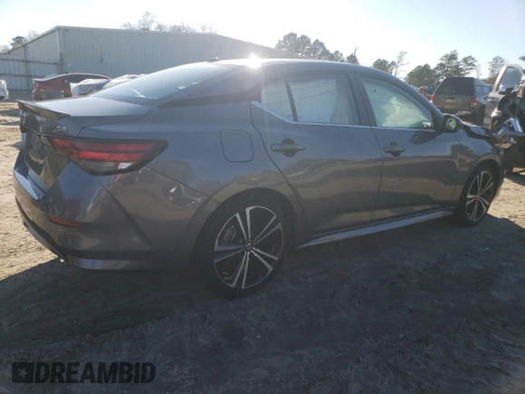 2021 Nissan Sentra SR with VIN 3N1AB8DV9MY330639, listed as a Copart auction lot 82703204 with 23,044 mi miles and Salvage Title. Bid and sale history available at DreamBid. Image 3.