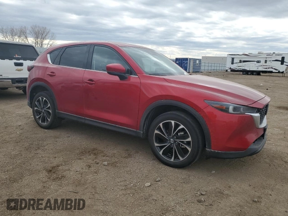 2023 Mazda CX-5 2.5 S Premium Package with VIN JM3KFBDMXP0135651, listed as a Copart auction lot 50531605 with 36,656 mi miles and Salvage Title. Bid and sale history available at carsss.com. Image 4.