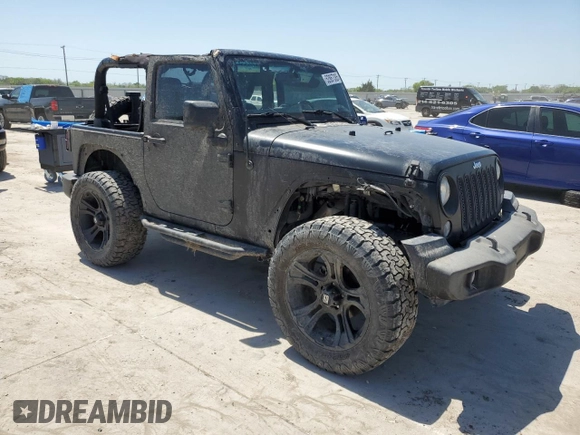 2015 Jeep Wrangler Sport with VIN 1C4GJWAG8FL563198, listed as a Copart auction lot 52867385 with 47,854 mi miles and Salvage title. Bid and sale history available at DreamBid. Image 4.