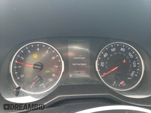2019 Toyota RAV4 XLE with VIN 2T3W1RFV0KC027858, listed as a Copart auction lot 54301995 with 145,669 mi miles and Salvage Title. Bid and sale history available at carsss.com. Image 9.