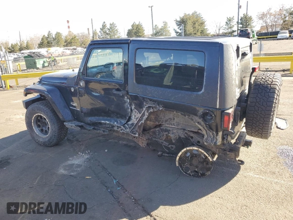 2008 Jeep Wrangler Sahara with VIN 1J4FA54108L625297, listed as a Copart auction lot 46832405 with 144,848 mi miles and Salvage title. Bid and sale history available at DreamBid. Image 2.
