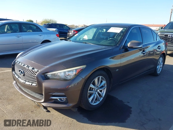 2015 Infiniti Q50 Premium with VIN JN1BV7AP8FM351418, listed as a IAAI auction lot 41488091 with 151,421 mi miles. Bid and sale history available at carsss.com. Image 18.
