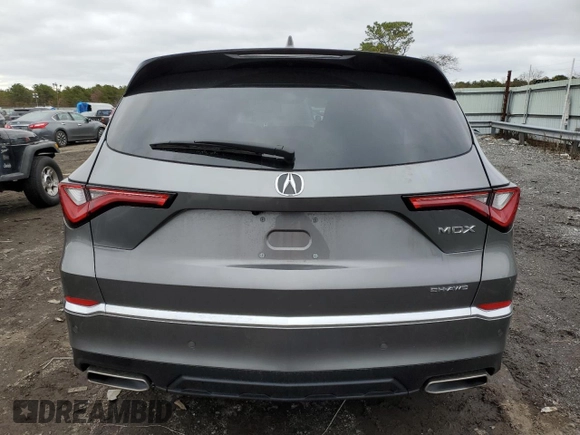 2022 Acura MDX w/Technology Package with VIN 5J8YE1H44NL052319, listed as a Copart auction lot 70911982 with 6,712 mi miles. Bid and sale history available at carsss.com. Image 6.