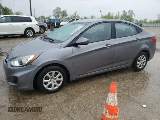 2014 Hyundai Accent GLS with VIN KMHCT4AE2EU649753, listed as a Copart auction lot 55332565 with 100,215 mi miles and Clean Title. Bid and sale history available at carsss.com. Image 1.