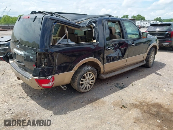 2011 Ford Expedition Max XLT with VIN 1FMJK1J56BEF40744, listed as a IAAI auction lot 42448777 with 186,531 mi miles and . Bid and sale history available at DreamBid. Image 4.