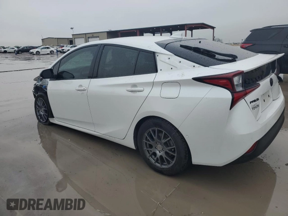 2021 Toyota Prius L Eco with VIN JTDKAMFU6M3127427, listed as a Copart auction lot 51843995 with 42,278 mi miles and Salvage Title. Bid and sale history available at carsss.com. Image 2.