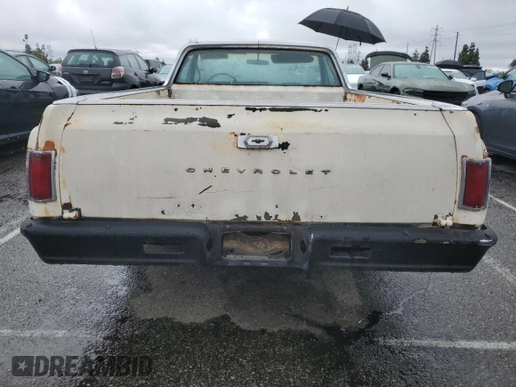 1965 Chevrolet El Camino z VIN 136805Z155215, wystawiony jako Copart lot #44055505 z przebiegiem 64 290 mil mil oraz Nie do naprawy • Non repairable. Historia ofert i sprzedaży dostępna na DreamBid. Obrazek 6.