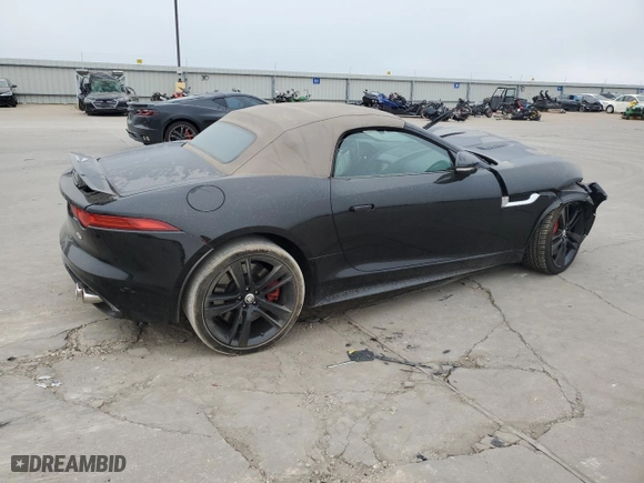 2014 Jaguar F-TYPE V8 S with VIN SAJWA6GL2EMK00826, listed as a Copart auction lot 71626004 with 0 mi miles and Salvage Title. Bid and sale history available at carsss.com. Image 3.