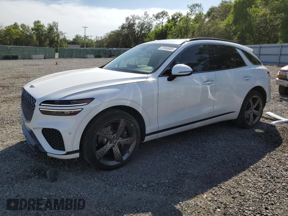 2023 Genesis GV70 2.5T with VIN KMUMADTB3PU130129, listed as a Copart auction lot 51048085 with 11,539 mi miles and Salvage Title. Bid and sale history available at DreamBid. Image 1.