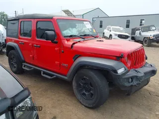 2018 Jeep Wrangler Unlimited Sport S с VIN 1C4HJXDG9JW169755, выставлен на аукционе IAAI как лот 42686267 с пробегом 110 948 миль миль и . История ставок и продаж доступна на DreamBid. Изображение 1.