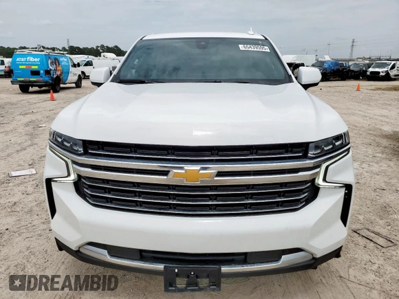 2021 Chevrolet Suburban LT with VIN 1GNSCCKD2MR265366, listed as a Copart auction lot 65439595 with 106,345 mi miles and Salvage title. Bid and sale history available at DreamBid. Image 5.