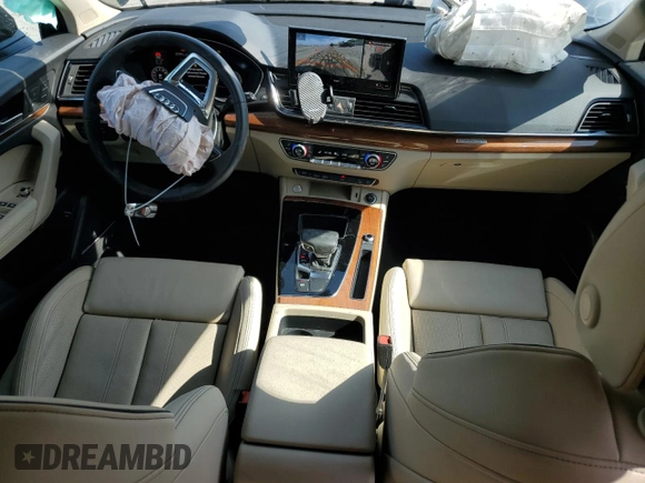 2022 Audi Q5 S line Premium Plus with VIN WA1EAAFY8N2054528, listed as a Copart auction lot 53096145 with 47,887 mi miles and Salvage Title. Bid and sale history available at DreamBid. Image 8.