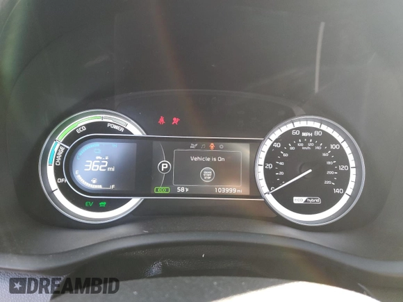 2017 Kia Niro EX with VIN KNDCC3LC9H5047781, listed as a Copart auction lot 50793355 with 103,999 mi miles and Salvage Title. Bid and sale history available at carsss.com. Image 9.
