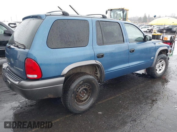 2002 Dodge Durango Sport with VIN 1B4HS38N92F151558, listed as a IAAI auction lot 41822038 with 1 mi miles. Bid and sale history available at carsss.com. Image 4.