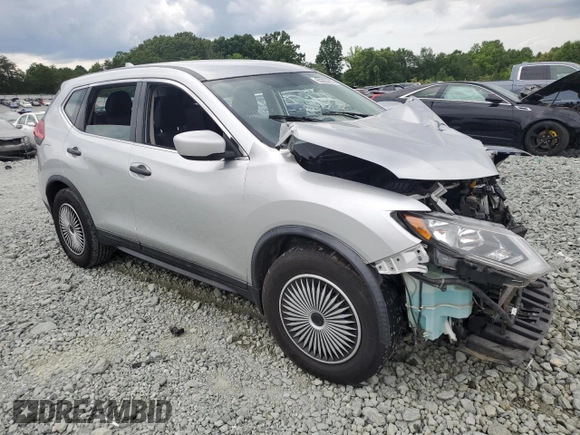 2017 Nissan Rogue S with VIN KNMAT2MV7HP503072, listed as a Copart auction lot 60263205 with 75,185 mi miles and Salvage title. Bid and sale history available at DreamBid. Image 4.