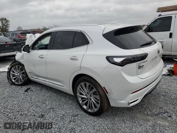 2024 Buick Envision Avenir with VIN LRBFZSE49RD047944, listed as a Copart auction lot 47752545 with Not Provided miles and Salvage Title. Bid and sale history available at carsss.com. Image 2.