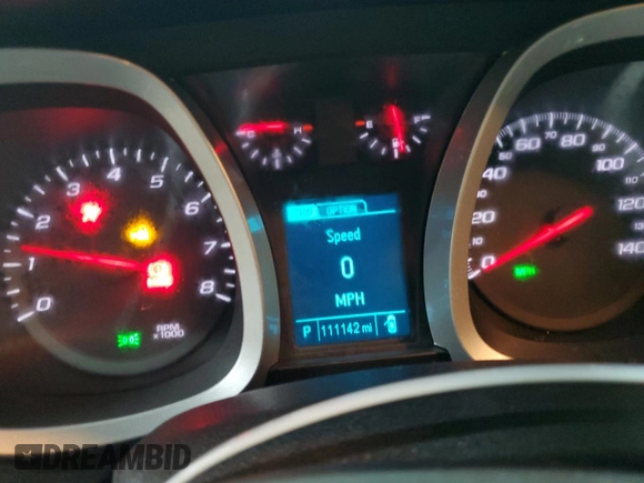 2017 Chevrolet Equinox LT with VIN 2GNALCEK4H1586653, listed as a Copart auction lot 45881465 with 111,142 mi miles and Clean Title. Bid and sale history available at DreamBid. Image 9.