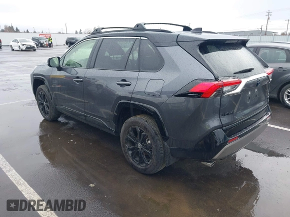 2024 Toyota RAV4 Hybrid XSE with VIN JTME6RFV3RD560533, listed as a IAAI auction lot 41756351 with 1 mi miles. Bid and sale history available at carsss.com. Image 3.