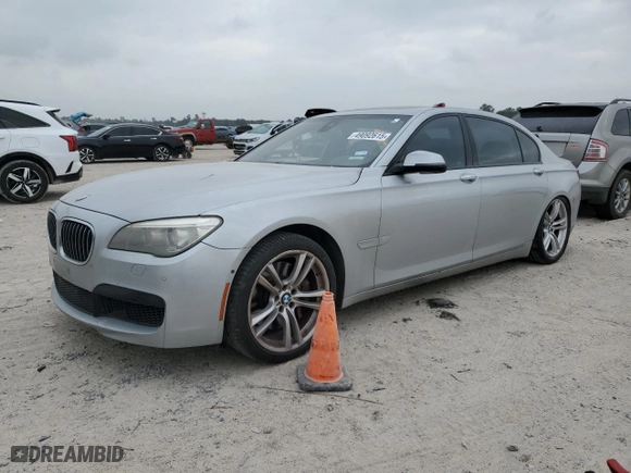 2013 BMW 7 Series 750Li with VIN WBAYE8C56DD133044, listed as a Copart auction lot 49092615 with 169,699 mi miles and Salvage Title. Bid and sale history available at carsss.com. Image 1.