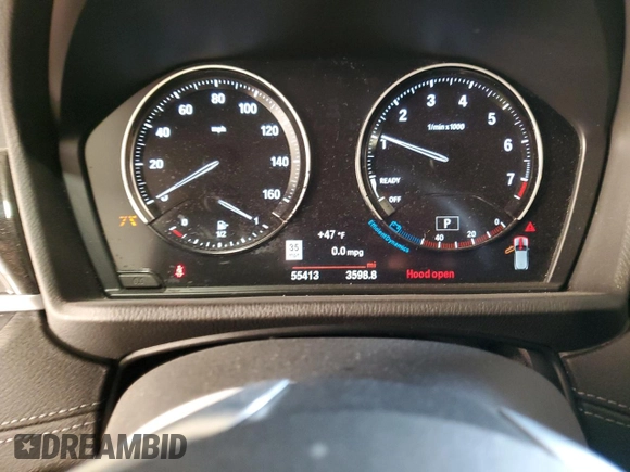 2022 BMW X2 xDrive28i with VIN WBXYJ1C07N5U38996, listed as a Copart auction lot 42139835 with 55,413 mi miles and Salvage Title. Bid and sale history available at carsss.com. Image 9.
