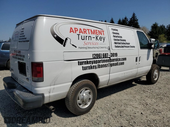 2008 Ford Econoline Cargo Commercial z VIN 1FTNE24W78DA18081, wystawiony jako Copart lot #54055265 z przebiegiem 162 658 mil mil oraz Szkoda całkowita • Salvage title. Historia ofert i sprzedaży dostępna na DreamBid. Obrazek 3.