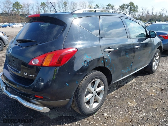 2010 Nissan Murano SL with VIN JN8AZ1MW6AW126459, listed as a IAAI auction lot 42079823 with 89,786 mi miles. Bid and sale history available at carsss.com. Image 4.