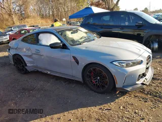 2024 BMW M4 Competition xDrive with VIN WBS43AZ02RCP63658, listed as a IAAI auction lot 41059014 with 10,863 mi miles. Bid and sale history available at carsss.com. Image 13.
