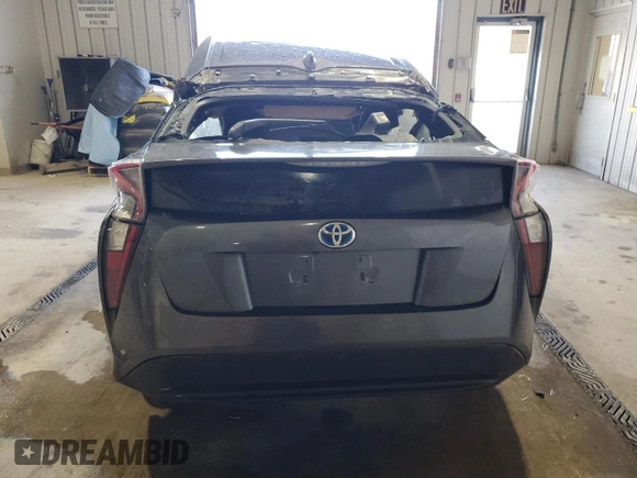 2016 Toyota Prius Two with VIN JTDKBRFU6G3011725, listed as a Copart auction lot 51487685 with Not Provided miles and Salvage Title. Bid and sale history available at DreamBid. Image 6.