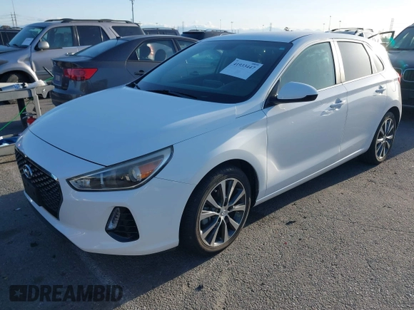 2020 Hyundai Elantra GT with VIN KMHH35LE8LU121513, listed as a IAAI auction lot 41933447 with 36,008 mi miles. Bid and sale history available at carsss.com. Image 2.